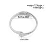 Silver Bangle Bracelets for Women Trendy Chunky Polished Waterdrop Cuff