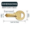 SUMMIT DOORWARE M1 Master Key Blanks in Premium Brass |