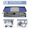 MoKo Zipper Binder, 3 Inch 3 Ring Binder with 600