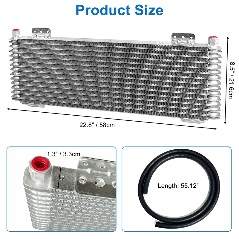 40k Transmission Oil Cooler LPD47391 Compatible with Tru-Cool, Heavy Duty
