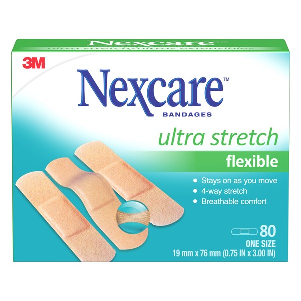Nexcare™ Ultra Stretch Bandages CS102-CA, One Size, 80/Pack