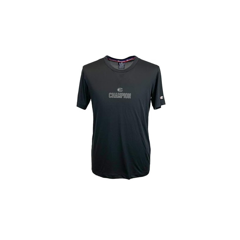 Champion Men's Legacy Modern Basket at The Gym-Micromesh S/S Crewneck