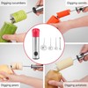 Vegetable Corer, Stainless Steel Vegetable Drill Fruit Corer with 4