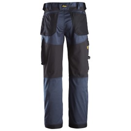 Snickers Workwear U635195043432 AllroundWork Stretch Loose Fit Work Pants (Navy/Black) - 34/32