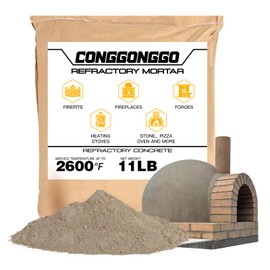 11 lb Masonry Refractory Mortar Rated 2600°F – Fireplace Brick, Pizza Oven
