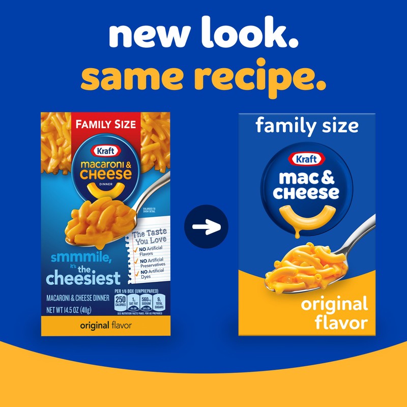 Kraft Original Mac & Cheese Macaroni and Cheese Dinner Family