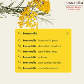 Pranarôm Immortelle Organic Helichryse Italian Sommité Floral Vegetable Oil 30 ml