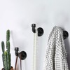 MINCORD 3Pcs Industrial Pipe Decor Coat Hook Racks - Heavy