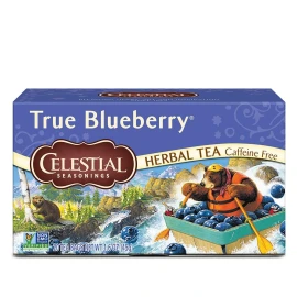 Celestial Seasonings Natural Blueberry Tea 20 Count Gluten Free Kosher Delicious Hot Or Iced Drink