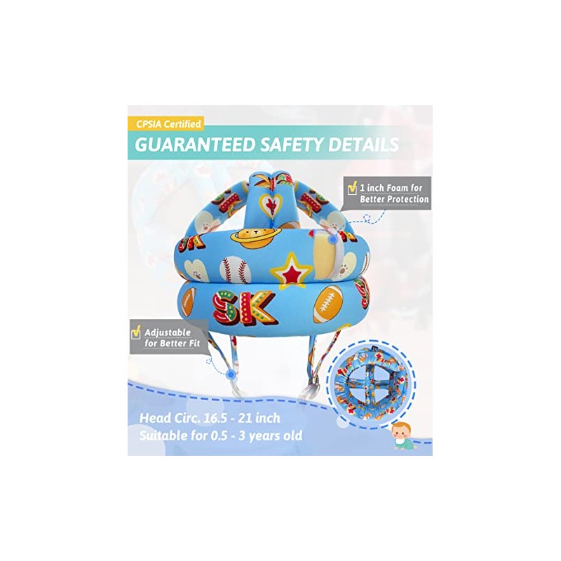 Simply Kids - Casco de bebé para gatear, caminar, protector