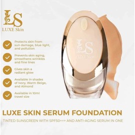 Generic Luxe Skin Serum Foundation WARM BEIGE, 1.52 Ounce (Pack of 1)