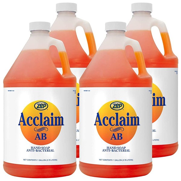 Zep Acclaim Industrial Antibacterial Hand Soap - 1 Gallon (Case of 4) 314925 - For Business and Home Use
