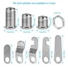 Spesh 4 Sets Cabinet Cylinder Locks, 30mm Cupboard Locks, Each
