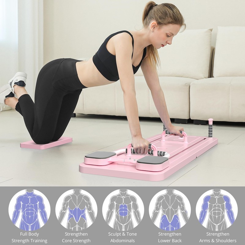 JANUA Pilates Board - Pilates Reformer Set, Multi-Purpose Foldable Pilates