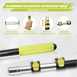 Extendable attic Pull Rod,attic Pull Down Hook,attic Ladder Pull Down Hook kit The Set Includes a 40-inch telescoping Rod, 1 Heavy-Duty Stainless Steel Pulling Ring, and 1 Storage Hook.
