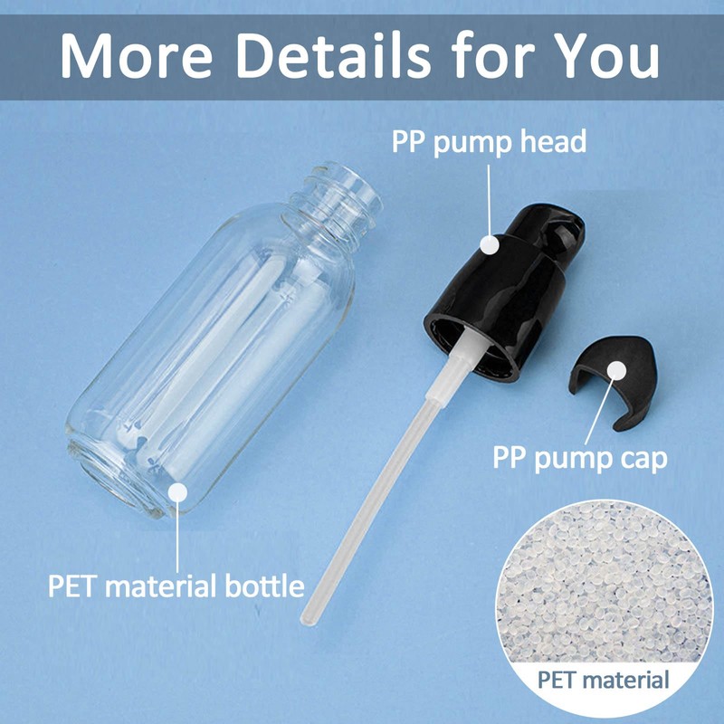 Apstaqeoo 4Pcs 80Ml Empty Lotion Pump Bottle Dispenser for Toiletries