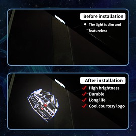 2 PCS LED Car Door Logo Lights Compatible for GX400/GX460 2010-2023 Courtesy Projector Laser Welcome Lamp Puddle Lights Kit Car Accessories (Mountain, GX400/GX460 2010-2023)