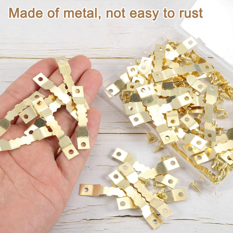 sourcing map 100Pcs Picture Hangers, Picture Frame Hook, Frame Backing