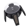 LED Jewelry Display Turntable Solar Powered Rotating Stand Blue Led