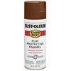 Rust-Oleum 214085-6PK Stops Rust Spray Paint, 12 Oz, Flat Brown,