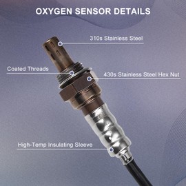 PAPAPARTS O2 Oxygen Sensor 234-9042 234-4168 Upstream & Downstream Compatible with Toyota Highlander Sienna 2004 2005 2006 2007 3.3L V6, for Lexus RX330 2004-2006 Set of 2
