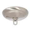 B&P Lamp® Satin Nickel Screw Collar Ribbed Canopy Kits