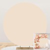 SDOTPMT Diameter 2 m Light Beige Round Background Lid Solid