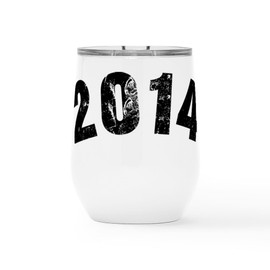 CafePress 2014 Year Vintage Insulated Wine Tumbler 12 oz