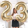 ANGEL Q HOUSE 40 Inch Light Gold 30 Number Balloons