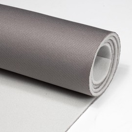 Hiksuky Auto Headliner Fabric 120" L × 60" W with Foam Backing - Ultra-fine Velvet - Tube Packaging - Gray Interior Replacement Material for Car/Truck/SUV/RV Roof - Home Repair/DIY Headliner Material