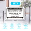 Clean Up After Yourself Sign, Waterproof Durable Do Not Leave