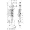 WDB - Door Bolt - Door Lock 220 mm -