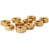 AHCMetric Hexagonal (Hex) Full Nuts Brass Self Colour M10 10mm