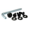 License Plate Bolts Pintorux Sarah Stainless Steel (Black) 4 Pieces