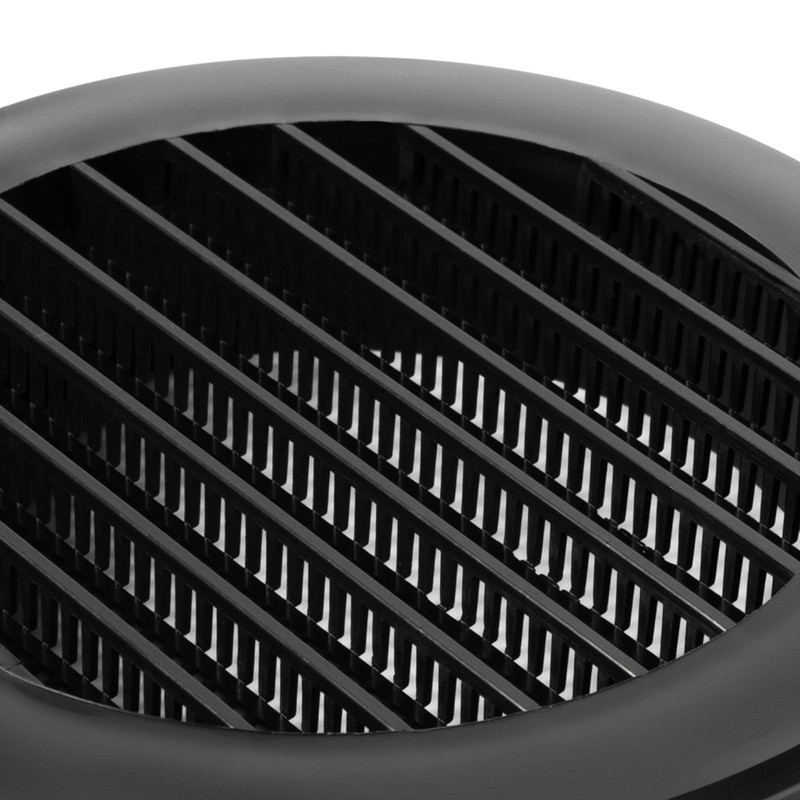 4'' Inch / 100 mm Plastic Vent Cover Black -