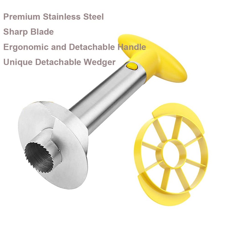 Pineapple Peeler and Corer Slicer Cutter Stainless Steel Easy Kitchen