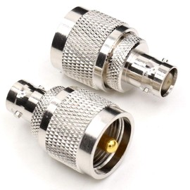 ANHAN UHF Male to BNC Female Connectors Pl259 to BNC Coax Adapters BNC to UHF RF Coaxial Connectors 2packs