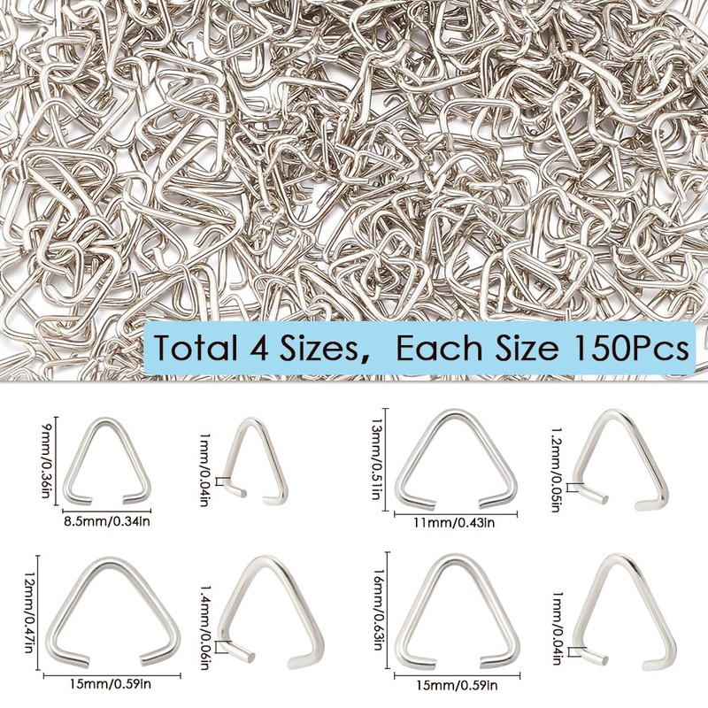 SOFPLATE 1 Box 600Pcs 9mm 11mm 12mm 16mm Triangle Open