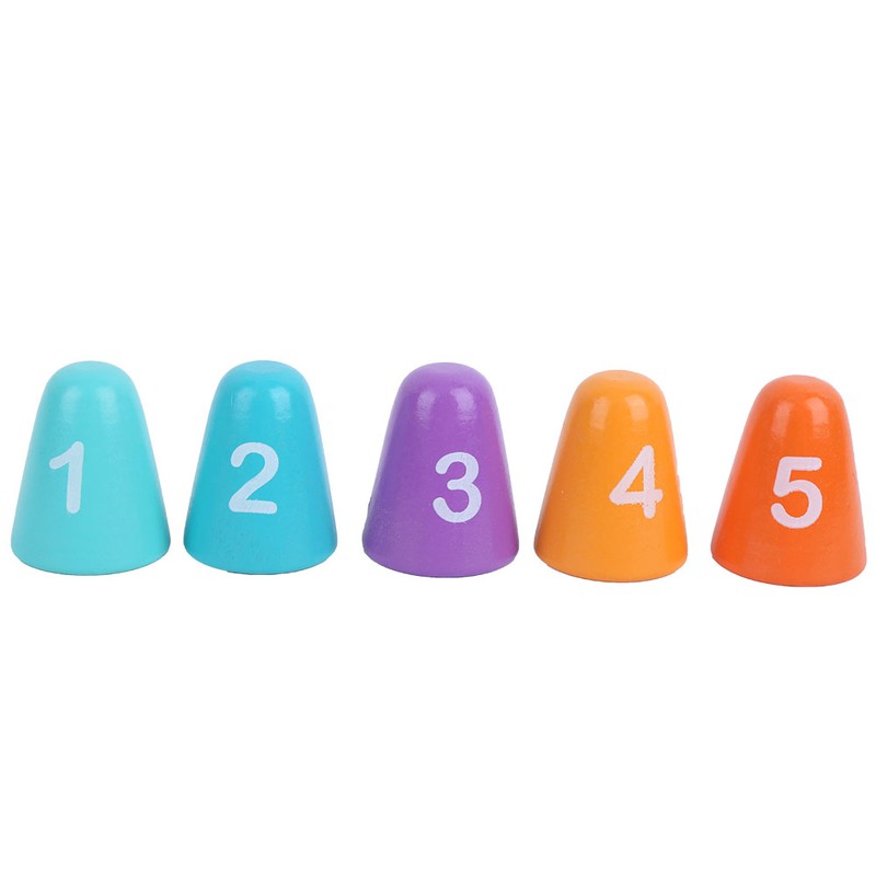 Children Wood Math Number Counting Matching Game Hedgehog Shaped Puzzle