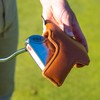 IZZO Golf Mallet Putter Headcover Camel/White - Putter Headcover for