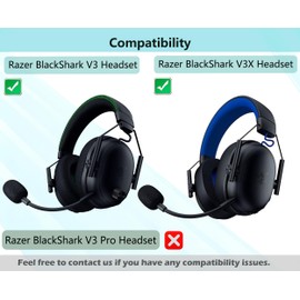 BlackShark V3 Ear Cushions Compatible with Razer BlackShark V3 V3X Earpads
