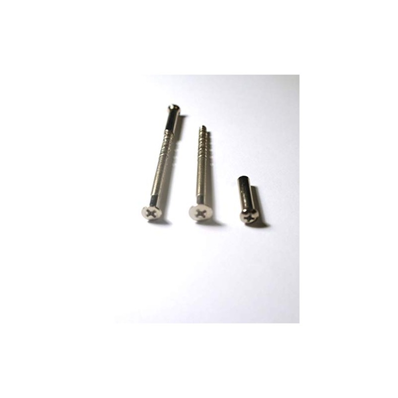 FixitFlo M4 Connecting Screws Chrome with Sleeves M4 x 60mm