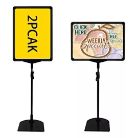 ONCEMORE Soporte De Carteles Ajustable 8.5x11, 2 Unidades