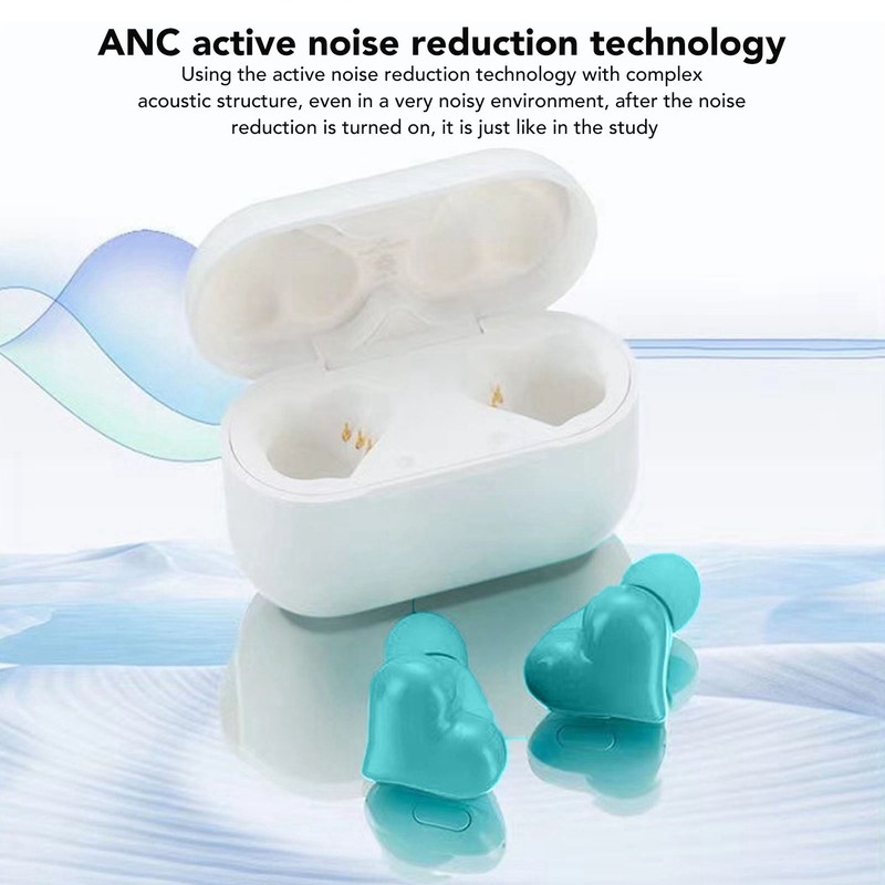 Heart Shaped Earbuds Cute Wireless Bluetooth5.3 Headphones Lightweight Noise Reduction