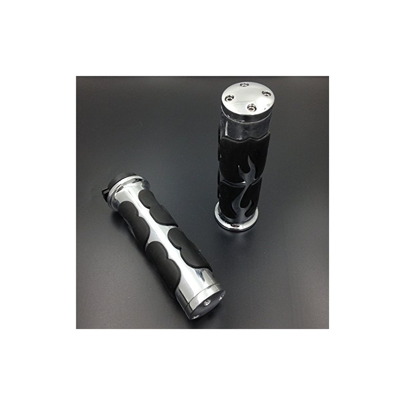 Motorcycle Flame Hand Grip For Yamaha Road Star Silverado Mmltd