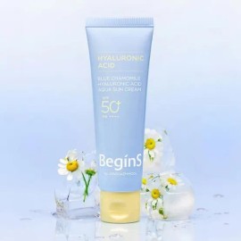 Jeongsaemmul Begins by JUNGSAEMMOOL Sun Blue Chamomile Soothing SPF50+ / 50ml MNS Hyaluronic Acid Moisture Sun Cream / 비긴스 바이 정샘물 선 블루 캐모마일 진정 SPF50+ / 50ml MNS 히알루론산 수분 선 크림