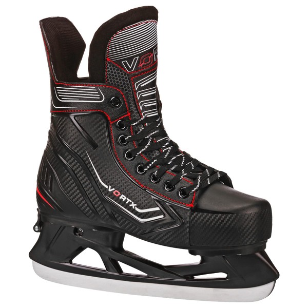 Lake Placid Vortex Adjustable Ice Hockey Skates Black Medium (3-6)