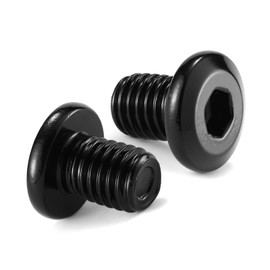 M10 x 16mm 20Pcs Flat Head Hex Socket Cap Screws Bolts, 304 Stainless Steel 18-8, Full Thread, Black Oxide by SG TZH (with Hex Spanner)