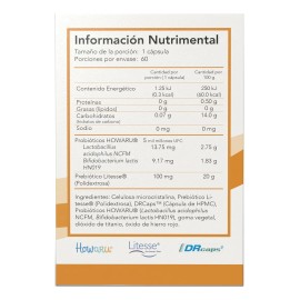 Pre-o Probióticos Y Prebióticos 60 Cápsulas Suplemento Sabor Sin Sabor