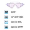 VIEW Swimming Gear V-1000 Xtreme Swim Goggles, Lavender (Narrow fit)